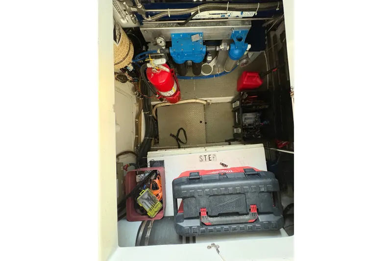 Slide: The Image of Cockpit Lazarette w/Engine Room Access - 63
