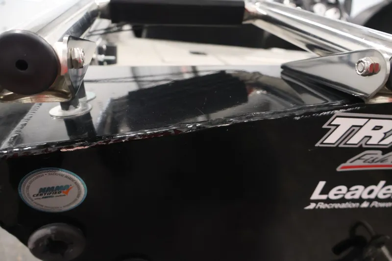 Slide: The Image of 2019 Tracker Pro Team 175 TXW boat detail with NMM certified sticker and logo. - 52