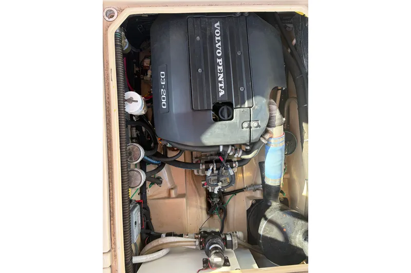Slide: The Image of Engine compartment of a 2017 Ranger Tugs R-27 with Volvo Penta D3-200 engine. - 61