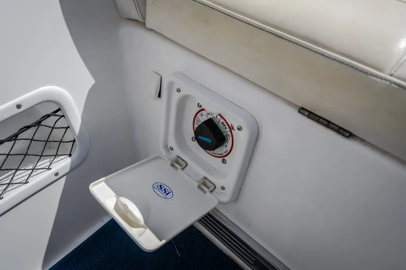 Slide: The Image of Boat interior showing a control panel on a 2012 Nautical NRG 30. - 39