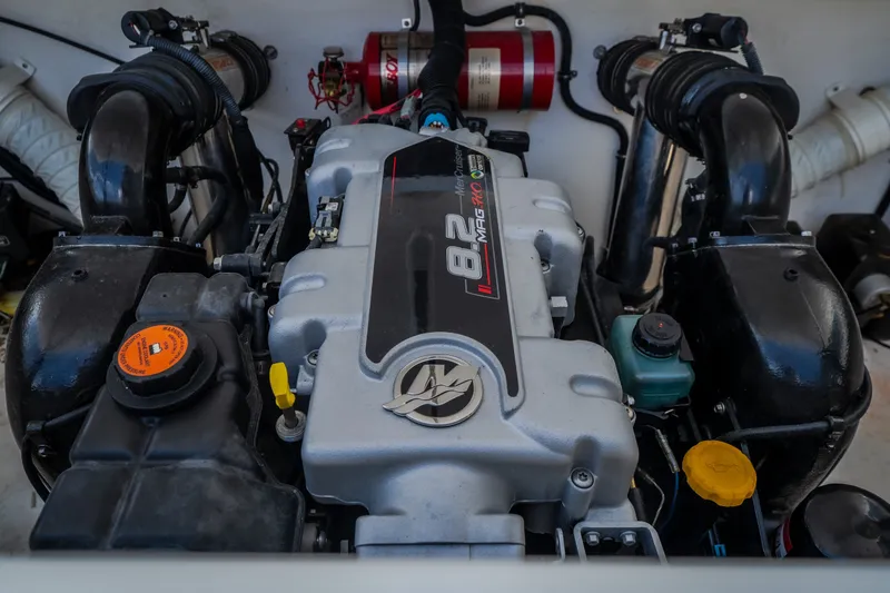 Slide: The Image of Nautical NRG 30 boat engine, 2012 model, featuring a powerful 8.2 MAG motor. - 21