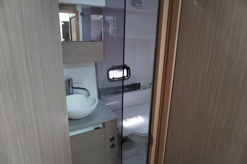 Slide: The Image of Interior of 2027 Jeanneau Leader 10.5 WA Series 2 boat bathroom. - 34