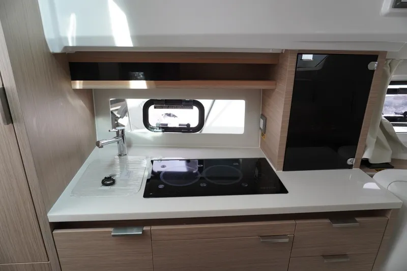 Slide: The Image of Modern kitchen area in 2027 Jeanneau Leader 10.5 WA Series 2 boat. - 31