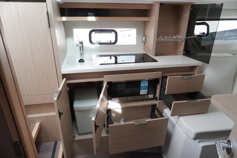 Slide: The Image of Modern kitchen interior of 2027 Jeanneau Leader 10.5 WA Series 2 boat. - 32