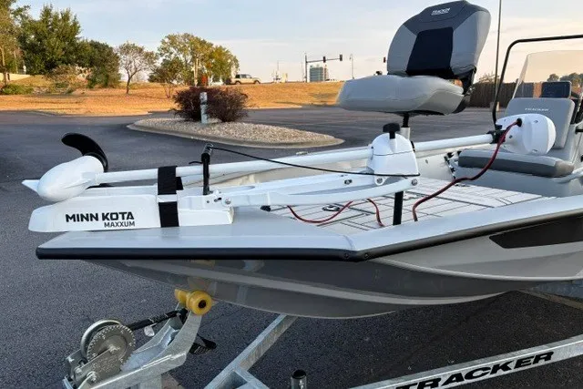 Slide: The Image of 2027 Tracker Bass Tracker 175 CC boat with Minn Kota Maxxum trolling motor. - 27