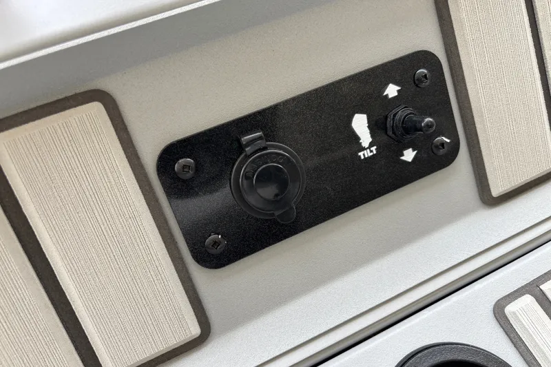 Slide: The Image of Control panel of 2027 Tracker Bass Tracker 175 CC boat with tilt switch. - 23