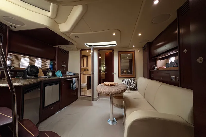 Slide: The Image of Luxurious interior of 2007 Sea Ray 40 Sundancer yacht with modern amenities. - 9