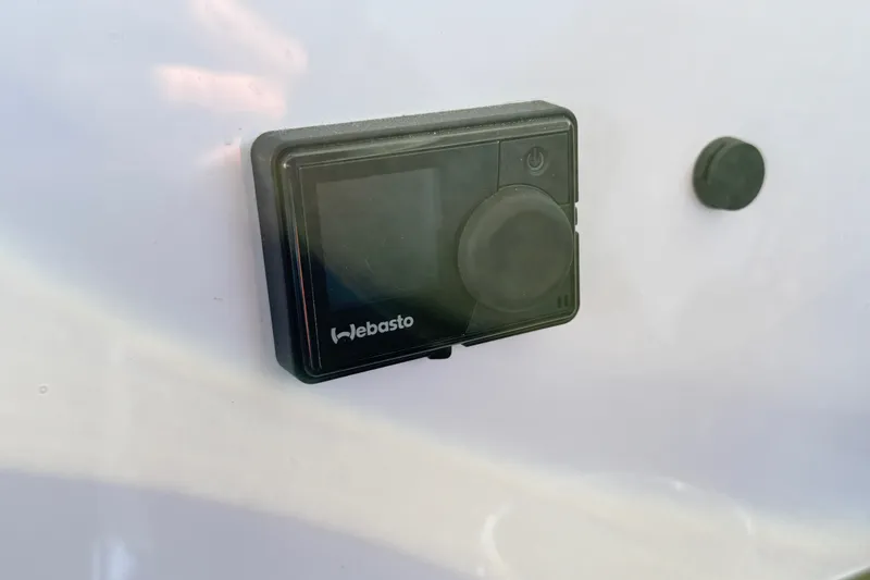 Slide: The Image of Webasto control panel on 2024 Axopar 29 XC Cross Cabin boat. - 21