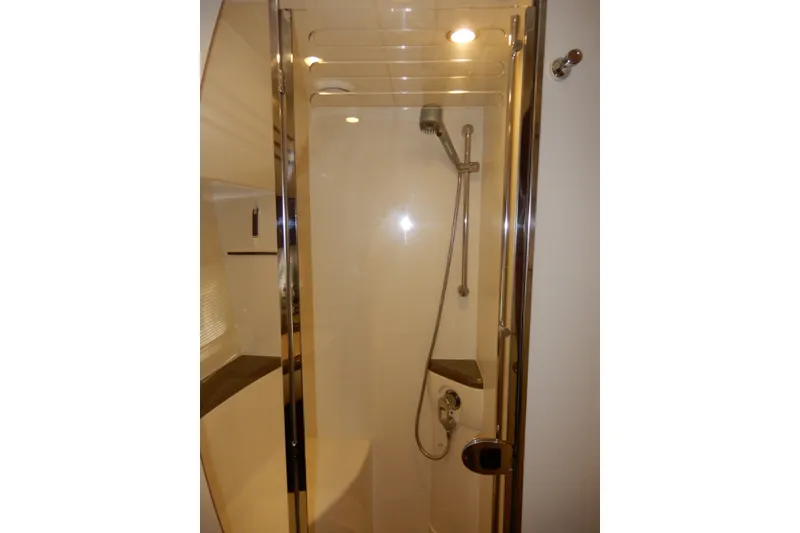 Slide: The Image of Shower area in 2008 Viking Sport Cruisers 61 Motor Yacht bathroom. - 98