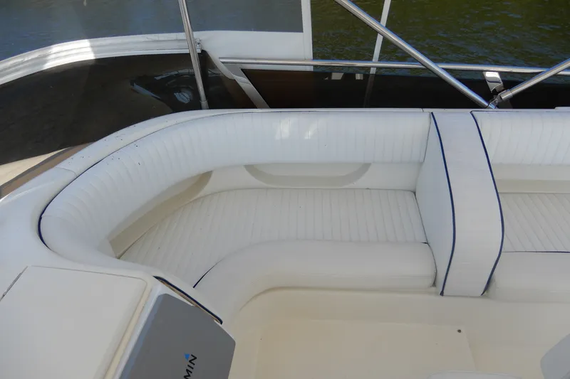 Slide: The Image of Luxurious seating area on a 2008 Viking Sport Cruisers 61 Motor Yacht. - 42