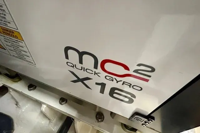 Slide: The Image of 2024 Aicon 66 MC² Quick Gyro X16 stabilizer unit close-up. - 34