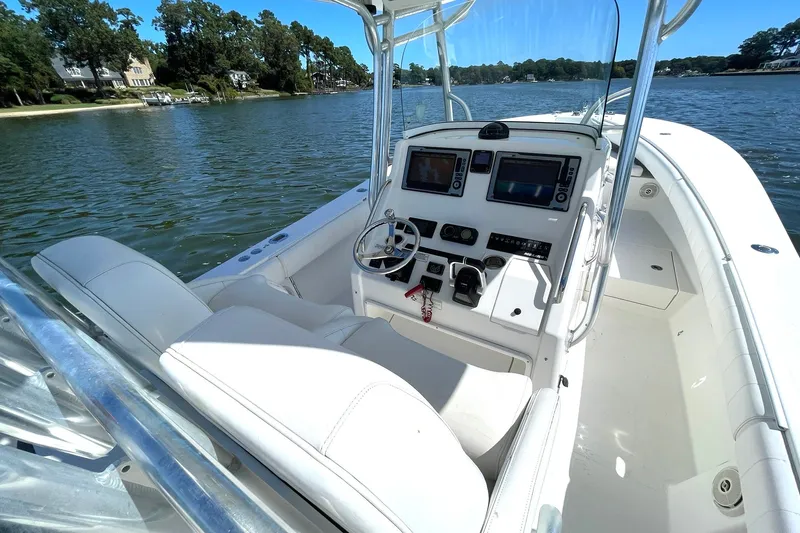Slide: The Image of 2012 REGULATOR 32 FORWARD SEATING HELM DECK OVERVIEW - 7