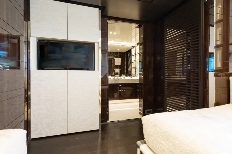 Slide: The Image of Luxurious interior of a 2016 Benetti Motoryacht featuring modern design and elegant finishes. - 31