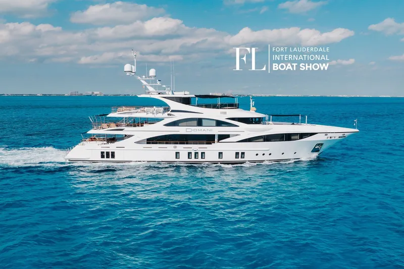 The Image of Luxurious 2016 Benetti 45M yacht cruising at Fort Lauderdale International Boat Show. - 0