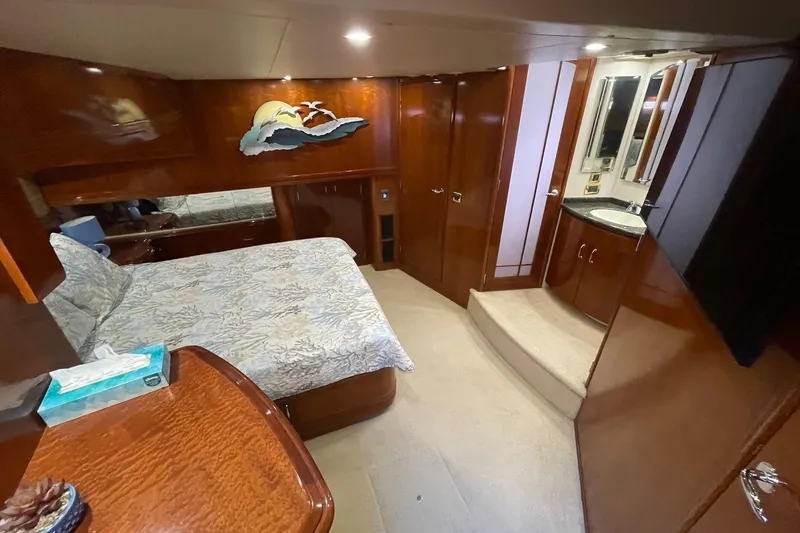 Slide: The Image of MASTER STATEROOM OVERVIEW FROM ENTRYWAY DOOR - 35