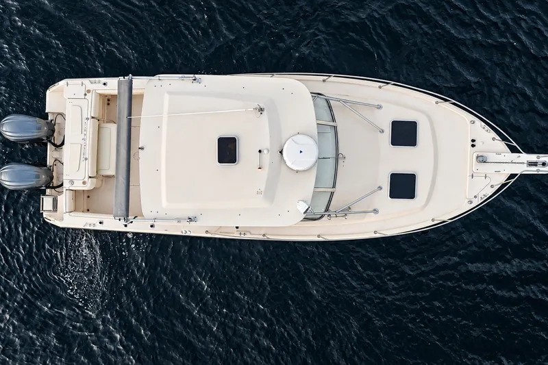 Slide: The Image of Aerial view of 2008 Grady-White Express 330 boat on water. - 8