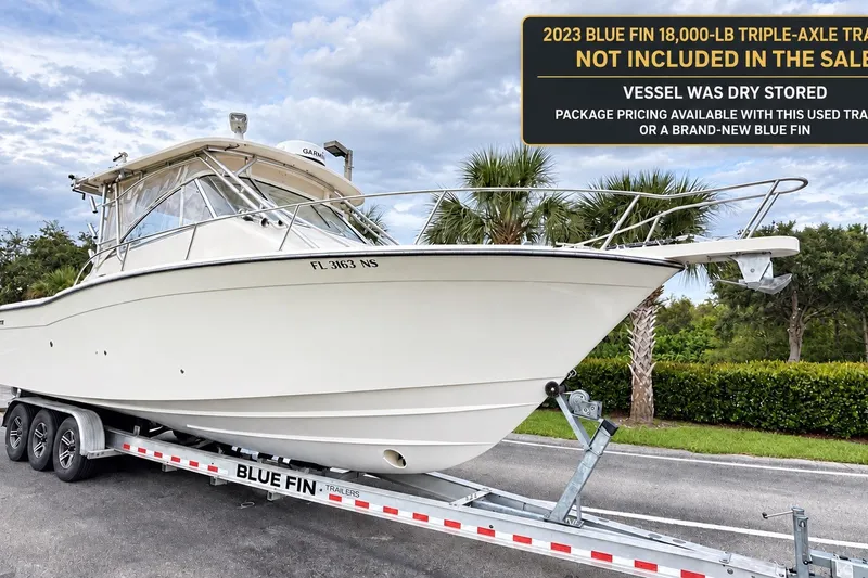 Slide: The Image of 2008 Grady-White Express 330 boat on trailer, not included in sale, dry stored. - 42