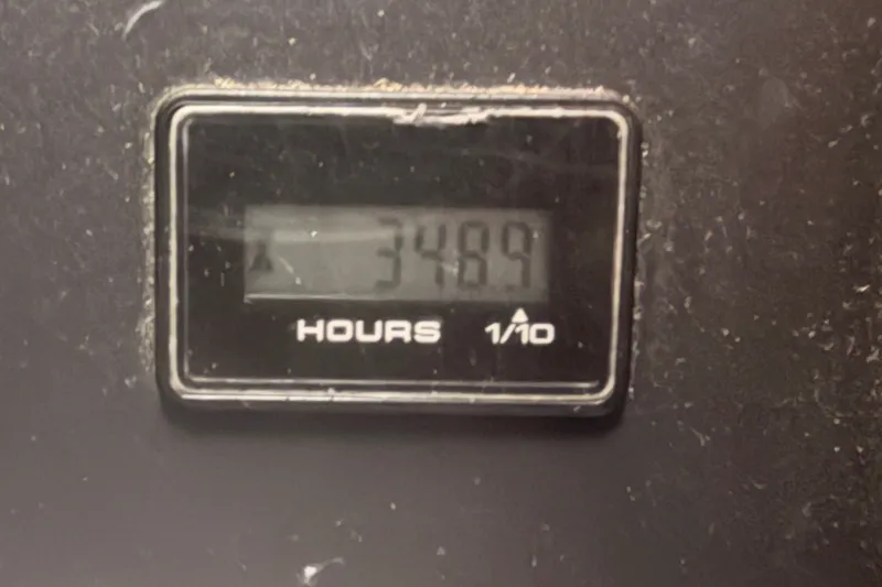 Slide: The Image of Hour meter showing 348.9 hours on 2008 Cruisers Yachts 415 Express Motoryacht. - 70