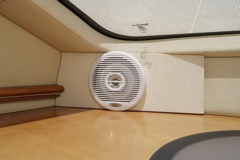 Slide: The Image of Interior speaker on 2008 Cruisers Yachts 415 Express Motoryacht, featuring Clarion audio system. - 47