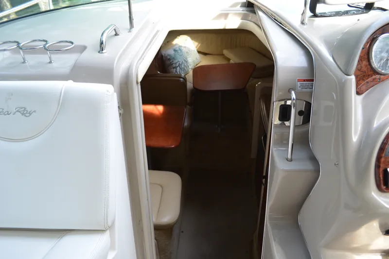Slide: The Image of Interior view of 2007 Sea Ray Sundancer 280 cabin entrance. - 35