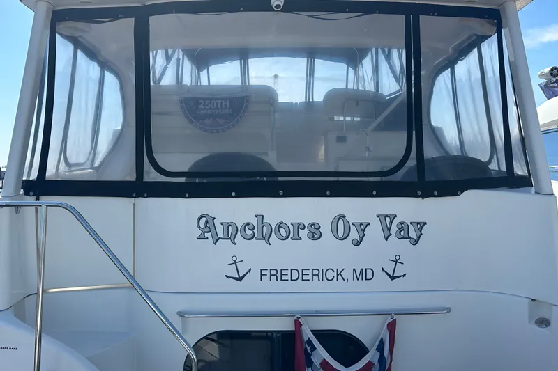 Slide: The Image of 2005 Silverton 43 Motor Yacht named "Anchors Oy Vay" in Frederick, MD. - 12