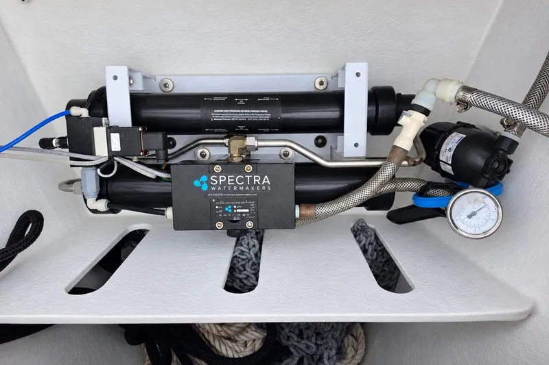 Slide: The Image of Spectra watermaker system on 2022 Axopar 37 XC Cross Cabin boat. - 24