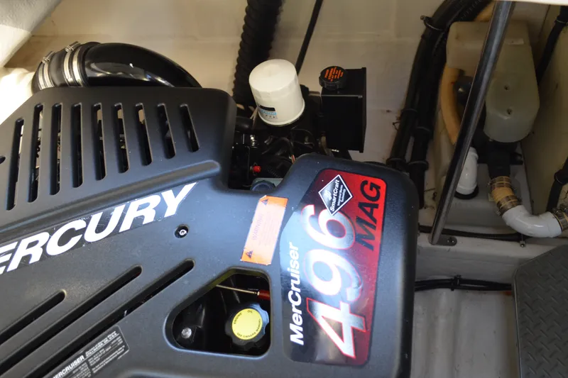 Slide: The Image of Engine compartment of a 2002 Formula 37 Performance Cruiser with MerCruiser 496 MAG. - 68