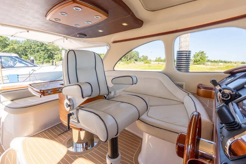 Slide: The Image of Luxurious interior of 2014 Zeelander Z44 yacht with plush seating and elegant design. - 40