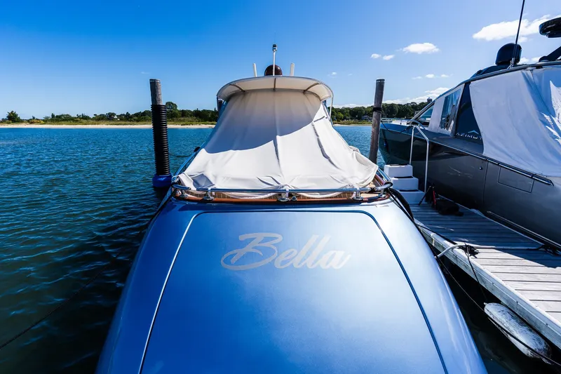 Slide: The Image of 2014 Zeelander Z44 yacht "Bella" docked on a sunny day. - 12