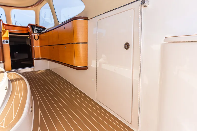 Slide: The Image of Luxurious interior of 2014 Zeelander Z44 yacht with elegant wood finishes. - 31
