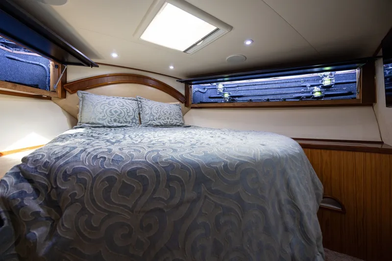 Slide: The Image of Luxurious 2008 B&D Convertible cabin interior with elegant bedding and ambient lighting. - 47