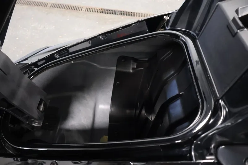 Slide: The Image of Open storage compartment of 2024 Yamaha WaveRunner GP SVHO, showcasing interior space. - 10