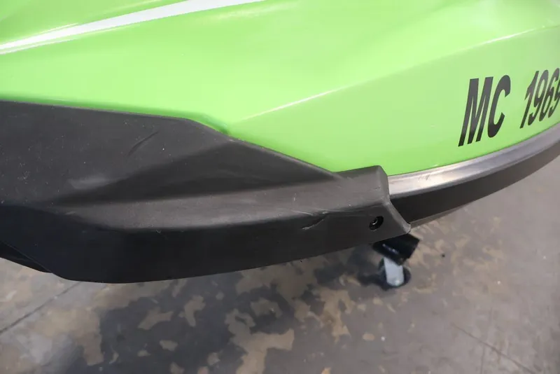 Slide: The Image of Green 2018 Sea-Doo GTR-X 230 jet ski with visible registration number. - 18