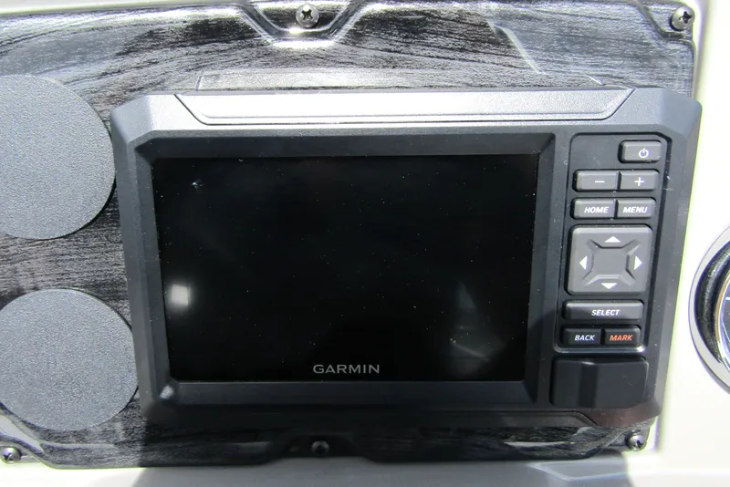 Slide: The Image of Garmin display on 2026 Tahoe Pontoon Sport 85 Versatile Rear Bench dashboard. - 20