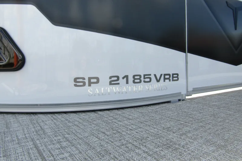 Slide: The Image of 2026 Tahoe Pontoon Sport 85 Versatile Rear Bench, SP 2185 VRB Saltwater Series. - 6