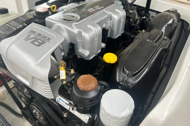 Slide: The Image of 2023 Monterey M6 engine, featuring a powerful Big Block V8 design. - 23