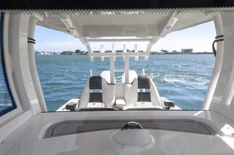 Slide: The Image of 2024 Tidewater 3100 Carolina Bay boat interior with ocean view. - 36