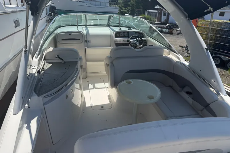 Slide: The Image of 2007 Chaparral 275 SSi boat interior with seating and steering wheel. - 6