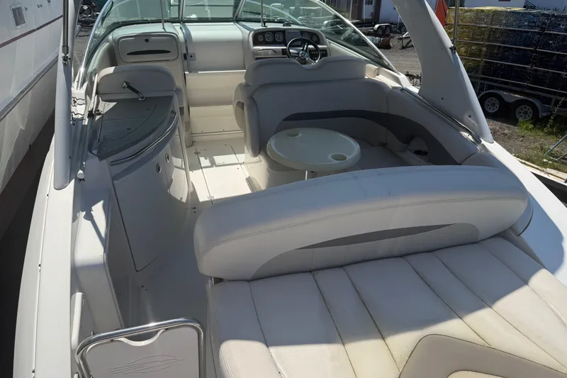 Slide: The Image of 2007 Chaparral 275 SSi boat interior with seating and steering wheel. - 5
