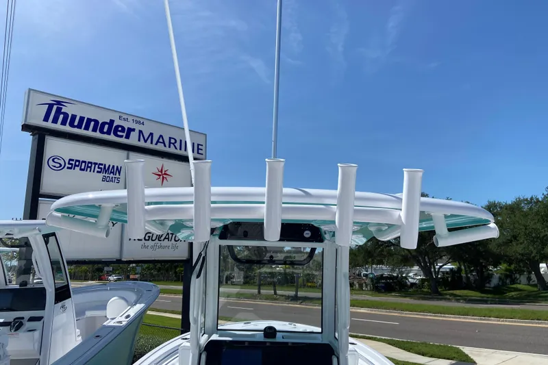 Slide: The Image of 2027 Sportsman Open 232 Center Console boat at Thunder Marine dealership. - 8