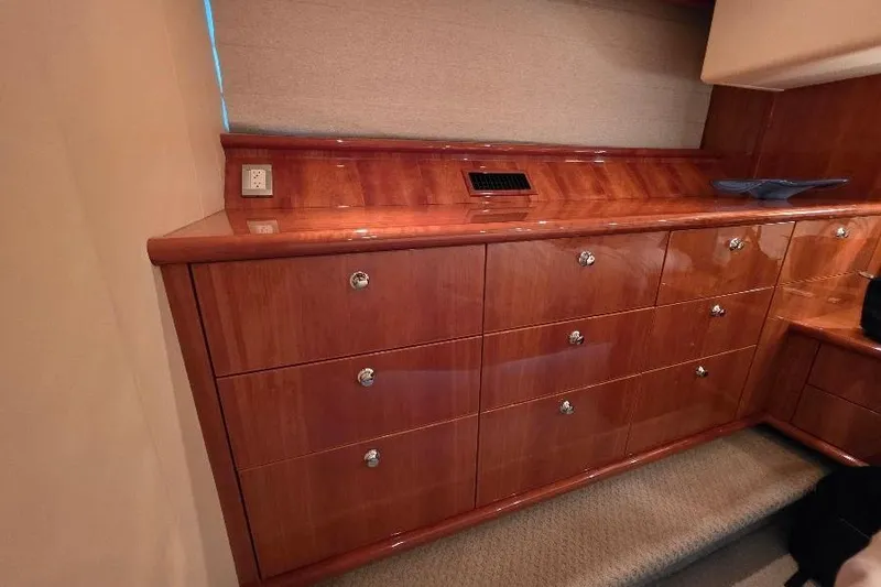 Slide: The Image of Luxurious wooden cabinetry inside a 2008 Neptunus Flybridge MY yacht interior. - 155
