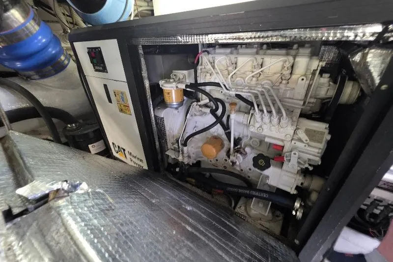 Slide: The Image of Engine room of 2008 Neptunus Flybridge MY with CAT marine generator. - 161