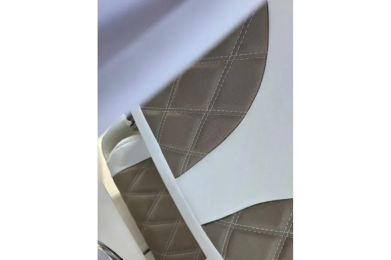 Slide: The Image of Quilted leather interior detail of 2008 Neptunus Flybridge MY yacht. - 31
