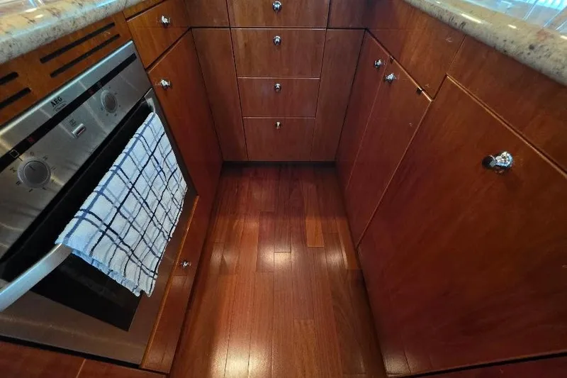 Slide: The Image of Luxurious wooden kitchen interior on 2008 Neptunus Flybridge MY yacht. - 62