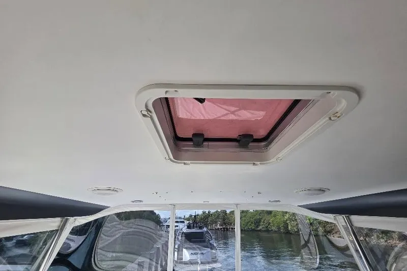 Slide: The Image of Ceiling view of 2008 Neptunus Flybridge MY yacht with open hatch. - 35