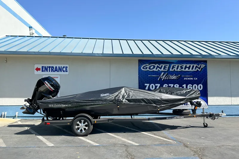 Slide: The Image of 2019 Ranger RT178 boat with cover at Gone Fishin' Marine dealership. - 19