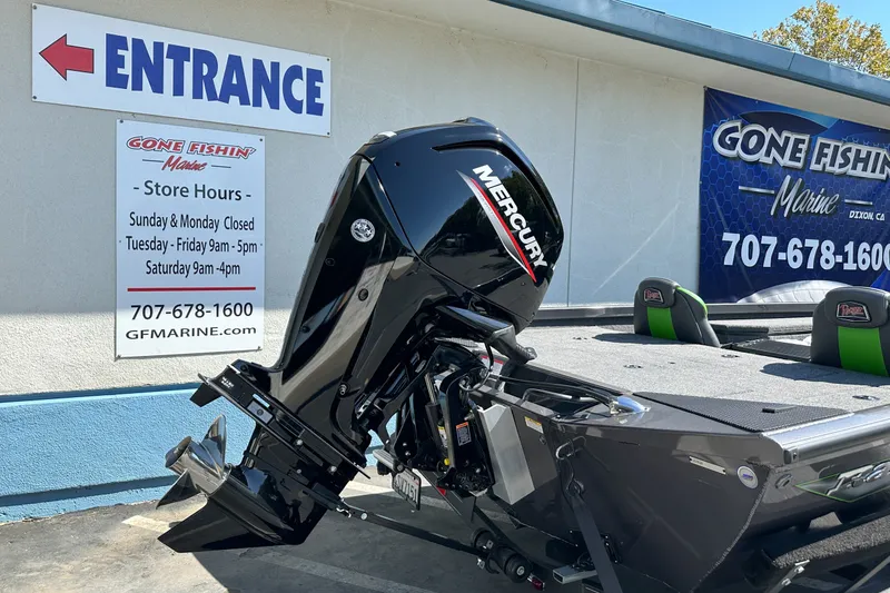 Slide: The Image of 2019 Ranger RT178 boat with Mercury engine at Gone Fishing Marine entrance. - 2