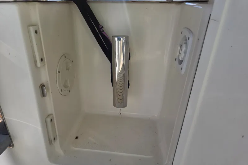 Slide: The Image of Interior compartment of 2002 Neptunus 56 Flybridge yacht with chrome fixture. - 21