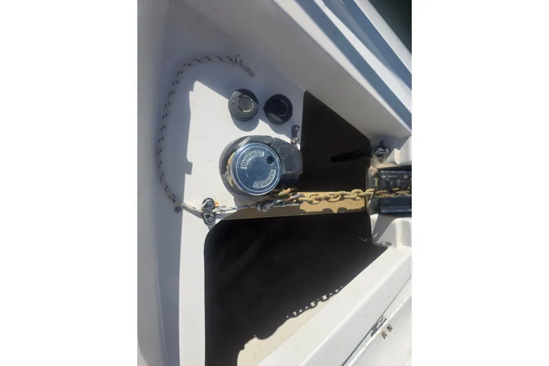 Slide: The Image of Anchor chain mechanism on a 2002 Neptunus 56 Flybridge yacht. - 6