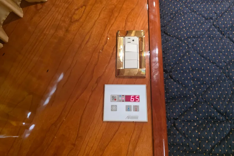 Slide: The Image of Control panel and switch on Neptunus 56 Flybridge yacht, 2002 model. - 81